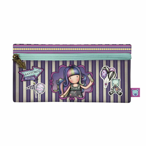 Mokyklinis dėklas Gorjuss Up and away Purpurinė (22 x 11 x 1.5 cm)