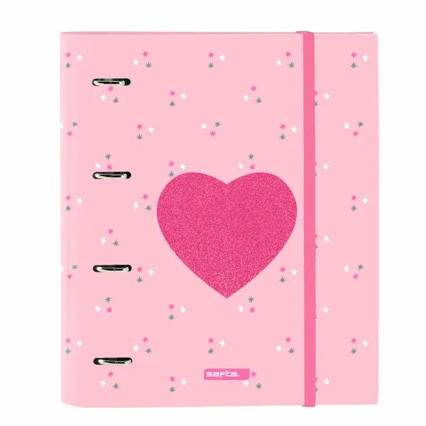 Rengaskansio Safta CorazÓn A4 Pinkki (27 x 32 x 3.5 cm)