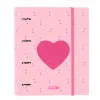 Gredzenveida stiprinājums Safta CorazÓn A4 Rozā (27 x 32 x 3.5 cm)