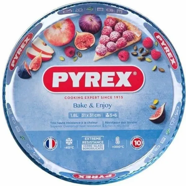 Pyrago kepimo forma Pyrex Spalvotas Skaidrus