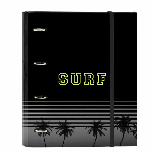 Žiedinis segtuvas Safta Surf A4 Juoda (27 x 32 x 3.5 cm)