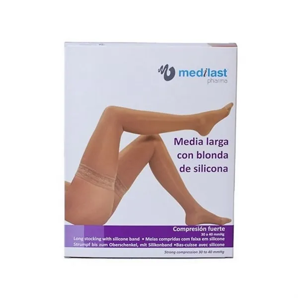 Medilast Long Stocking Blanc Blonda Grande R110