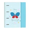 Žiedinis segtuvas BlackFit8 Mariposa A4 Šviesiai mėlyna (27 x 32 x 3.5 cm)