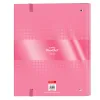 Žiedinis segtuvas BlackFit8 Glow up A4 Rožinė (27 x 32 x 3.5 cm)