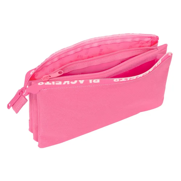 Kolmilokeroinen laukku BlackFit8 Glow up Pinkki (22 x 12 x 3 cm)