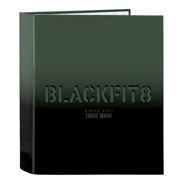 Žiedinis segtuvas BlackFit8 Gradient Juoda Karinė žalia A4 27 x 33 x 6 cm
