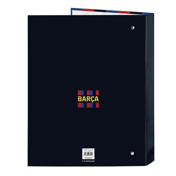 Žiedinis segtuvas F.C. Barcelona Kaštoninė Tamsiai mėlyna A4 26.5 x 33 x 4 cm