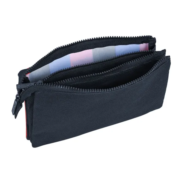 Triple Carry-all F.C. Barcelona Maroon Navy Blue 22 x 12 x 3 cm