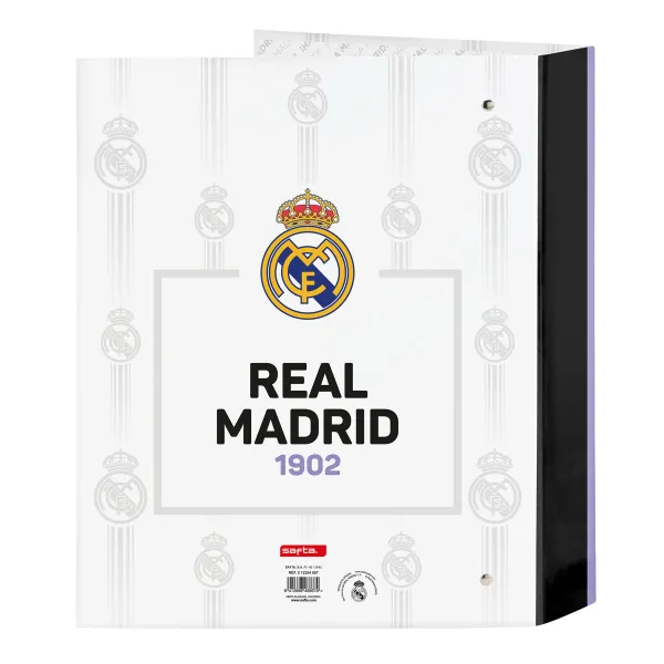 Папка-регистратор Real Madrid C.F. Чёрный Белый A4 (27 x 33 x 6 cm)