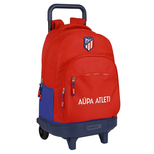 Skolas mugursoma ar riteņiem Atlético Madrid Sarkans Tumši Zils (33 x 45 x 22 cm)