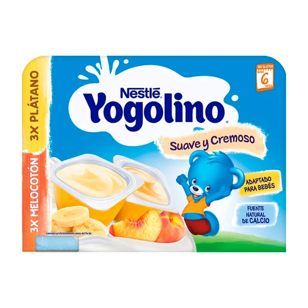 Nestlé Yogolino Banana and Peach 6x60g