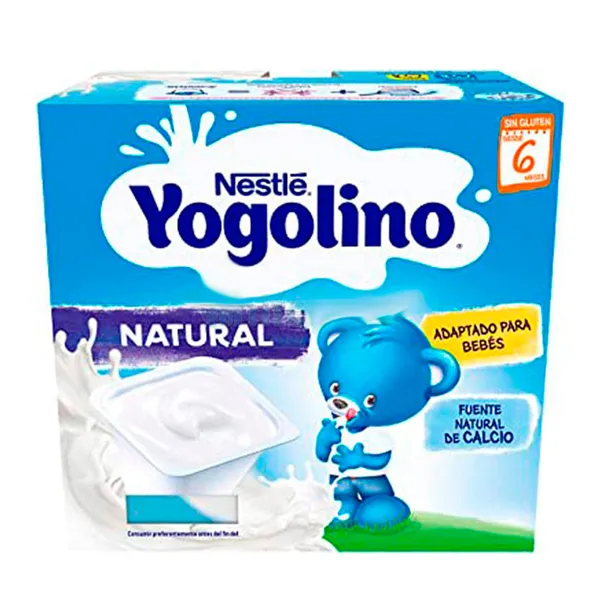 Nestlé Yogolino Natural Sugar Free 4x100g 