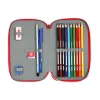 Double Pencil Case Sevilla Fútbol Club Red (28 Pieces)