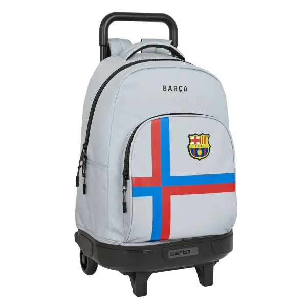 Skolas mugursoma ar riteņiem F.C. Barcelona Pelēks (33 x 45 x 22 cm)