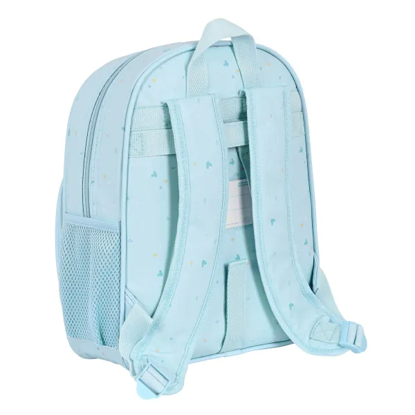 School Bag Mickey Mouse Clubhouse Baby Light Blue 28 x 34 x 10 cm