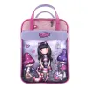 Mugursoma Gorjuss Cheshire cat Rozā Violets (27 x 10 x 37 cm)