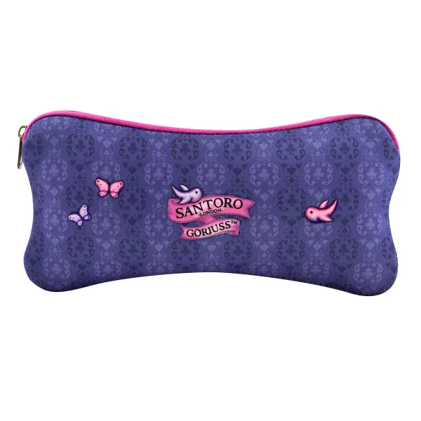 Penālis Gorjuss Cheshire cat Violets (22 x 11.3 x 1 cm)