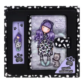 Kancelejas Komplekts Gorjuss Smitten kitten Violets Melns Balts