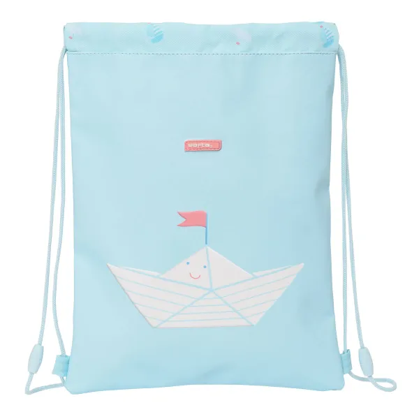 Mugursoma ar lencēm Safta Ship Zils (26 x 34 x 1 cm)