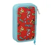 School Case with Accessories The Paw Patrol Funday Blue Red 12.5 x 19.5 x 4 cm (28 Pieces)