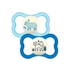 Mam Baby Dummy Nighttime 6+ Blue Silicone 2U