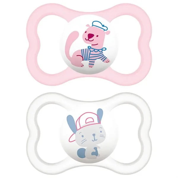 Mam Baby Dummy Air 6+ Silicone Pink 2U