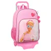 Reppu pyörillä Barbie Girl Pinkki 33 x 42 x 14 cm