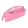Тройной пенал Barbie Girl Розовый 22 x 12 x 3 cm
