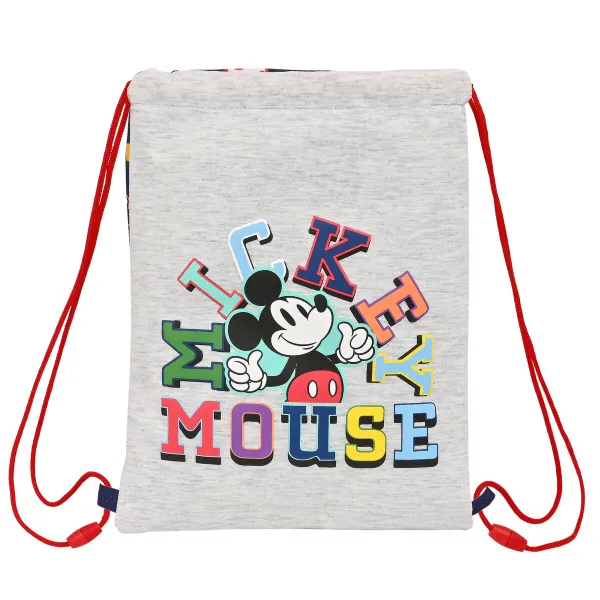 Сумка-рюкзак на веревках Mickey Mouse Clubhouse Only one Тёмно Синий 26 x 34 x 1 cm