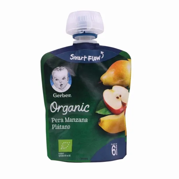 Gerber Organic Pear Apple Banana 4X