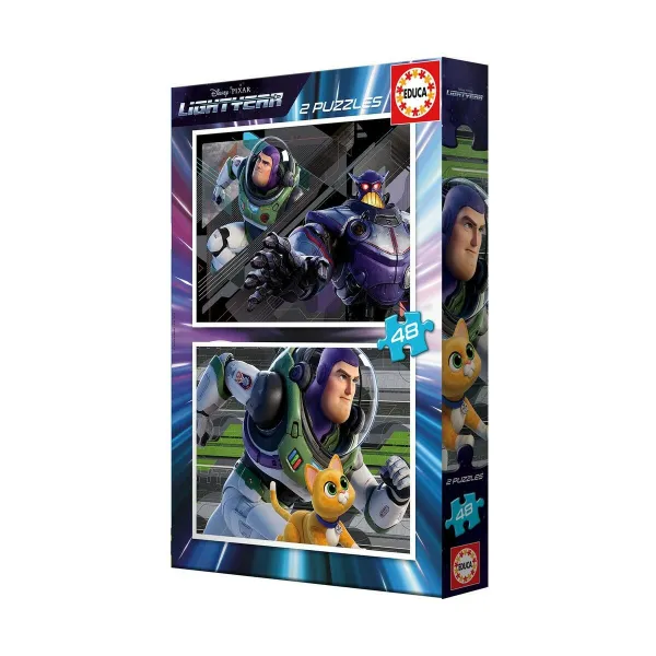Puzle un domino komplekts Educa Lightyear (48 Daudzums)