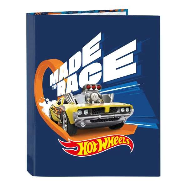 Rengaskansio Hot Wheels Speed club Oranssi Laivastonsininen A4 (26.5 x 33 x 4 cm)