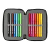 Skolas Penālis ar Piederumiem Paul Frank Campers Melns 12.5 x 19.5 x 4 cm (28 Daudzums)