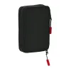 Mokyklinis penalas su priedais Paul Frank Campers Juoda 12.5 x 19.5 x 4 cm (28 Dalys)