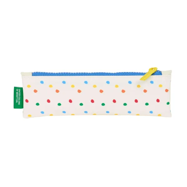Школьный пенал Benetton Topitos Белый (20 x 6 x 1 cm)