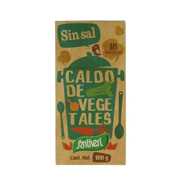 Santiveri Unsalted Vegetable Broth 10 Tablets 100g