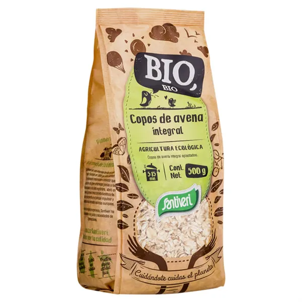 Santiveri Organic Wholemeal Oat Flakes Bag 500g