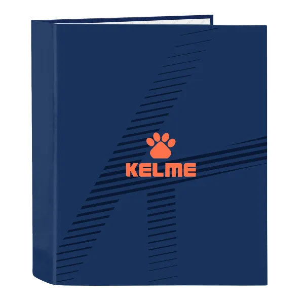 Rengaskansio Kelme Navy blue Oranssi Laivastonsininen A4 (27 x 33 x 6 cm)
