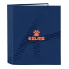 Rengaskansio Kelme Navy blue Oranssi Laivastonsininen A4 (27 x 33 x 6 cm)