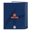 Rengaskansio Kelme Navy blue Oranssi Laivastonsininen A4 (27 x 33 x 6 cm)