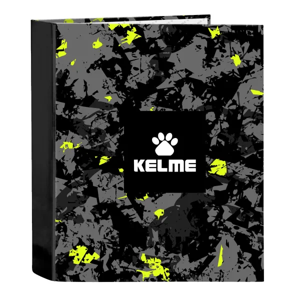 Rengaskansio Kelme Jungle Musta Harmaa Lime väri A4 (27 x 33 x 6 cm)