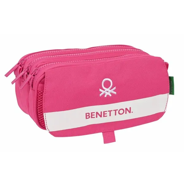 Kolmilokeroinen laukku Benetton Raspberry 21,5 x 10 x 8 cm Fuksia