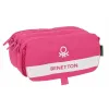 Kolmilokeroinen laukku Benetton Raspberry 21,5 x 10 x 8 cm Fuksia