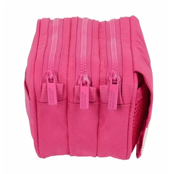 Kolmilokeroinen laukku Benetton Raspberry 21,5 x 10 x 8 cm Fuksia