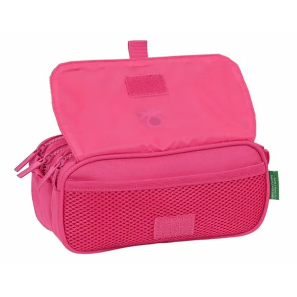 Kolmilokeroinen laukku Benetton Raspberry 21,5 x 10 x 8 cm Fuksia