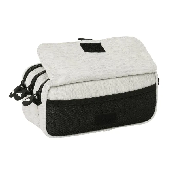 Kolmilokeroinen laukku Kappa Grey knit Harmaa (21,5 x 10 x 8 cm)