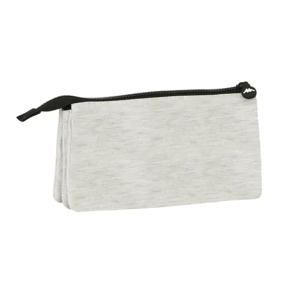 Тройной пенал Kappa Grey knit Серый (22 x 12 x 3 cm)