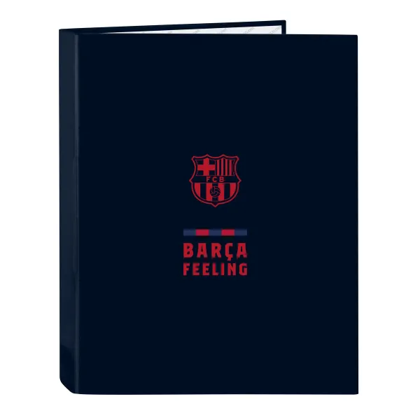 Rengaskansio F.C. Barcelona Laivastonsininen A4 (26.5 x 33 x 4 cm)