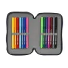 School Case with Accessories F.C. Barcelona Navy Blue 12.5 x 19.5 x 4 cm (28 Pieces)