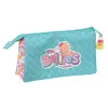 Triple Carry-all The Bellies Purple Turquoise White 22 x 12 x 3 cm